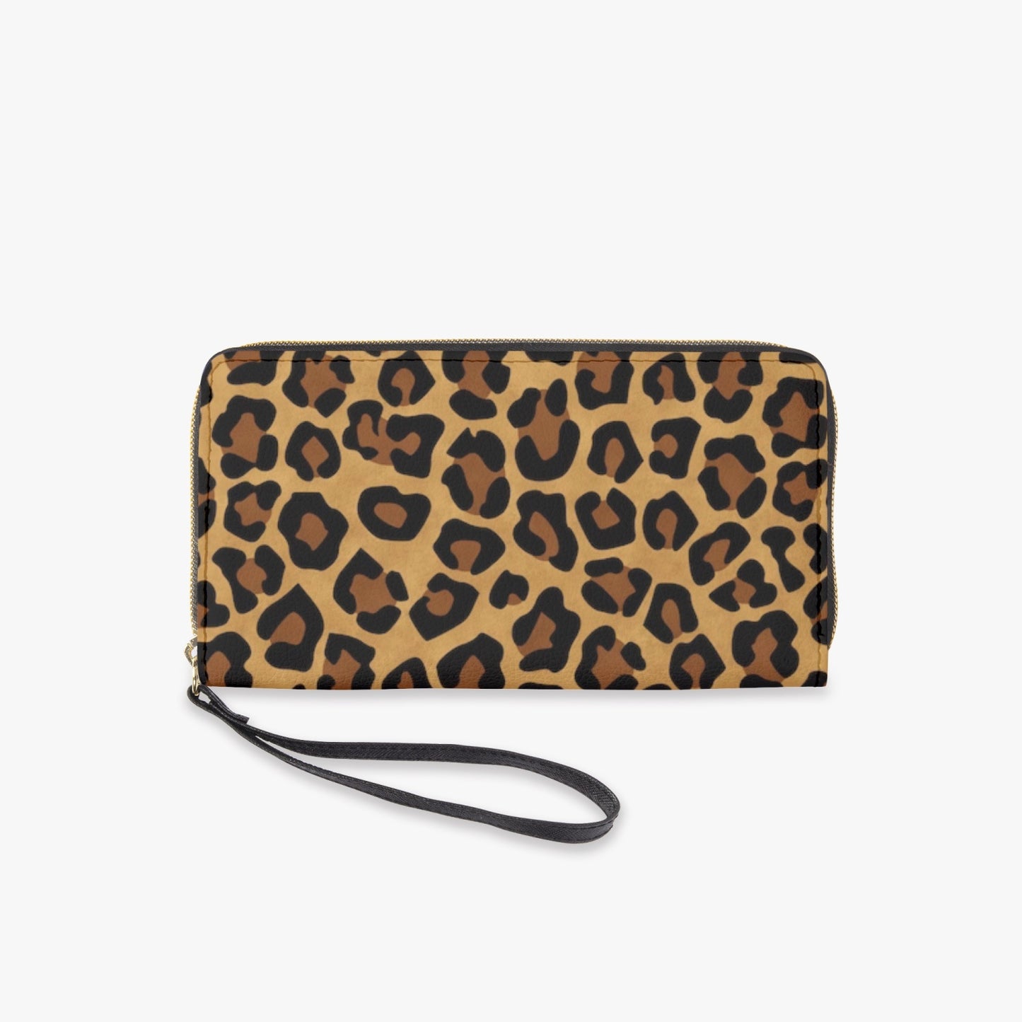 SPORTY MOB WIFE - Light Leopard Print - Leather Wristlet Clutch Wallet