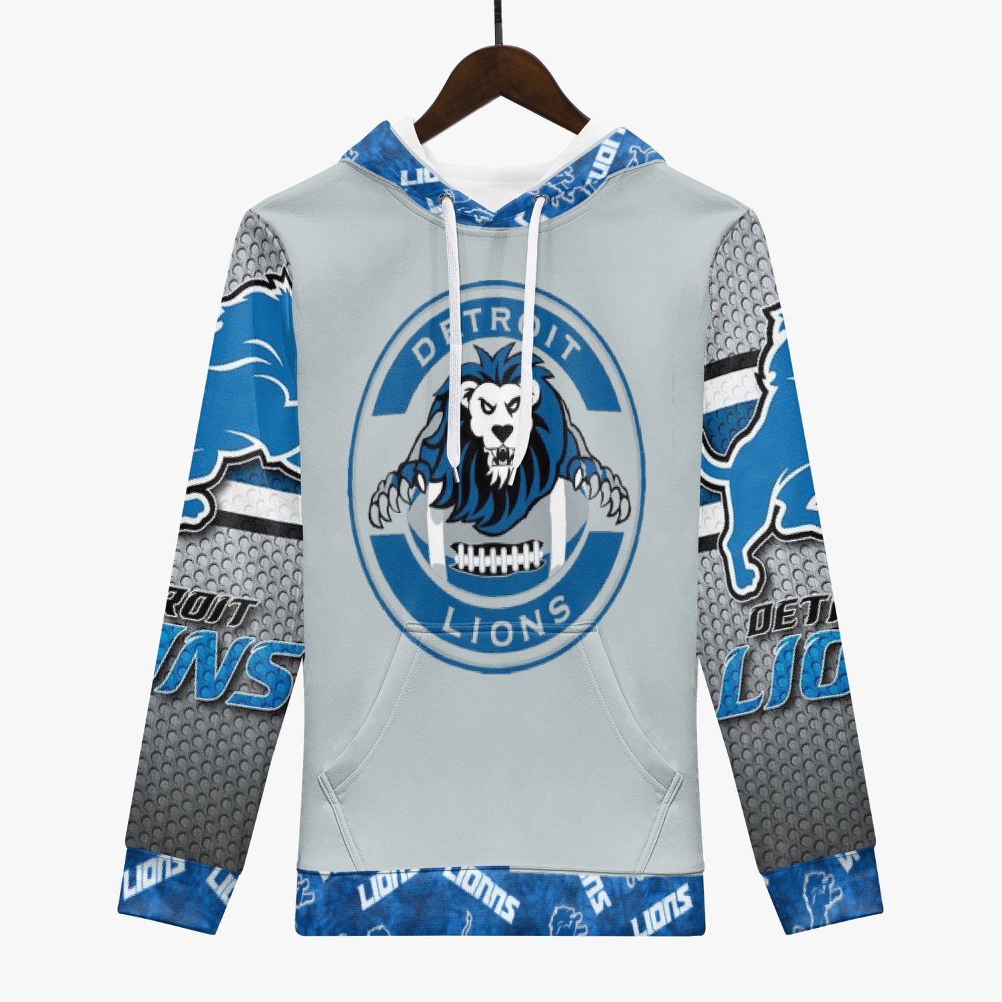 NFL Playoff Collection - Detroit Lions - Grey Trending Hoodie