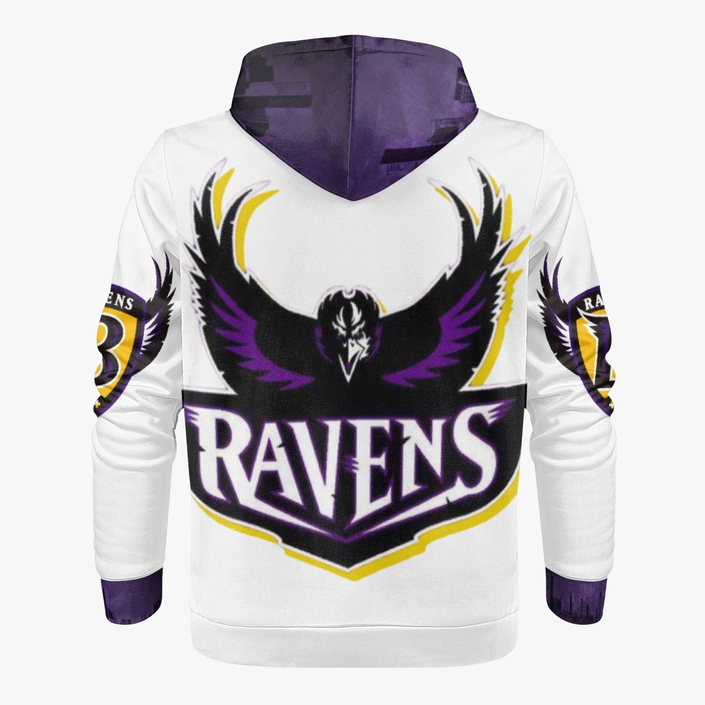 NFL Playoff Collection - Baltimore Ravens - White Trending Hoodie