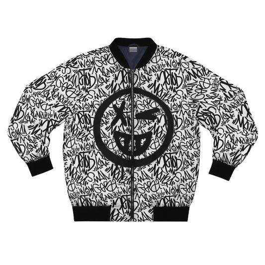 Graffiti Collection - Face Me/Ego Trip  - Bomber Jacket - Black/White