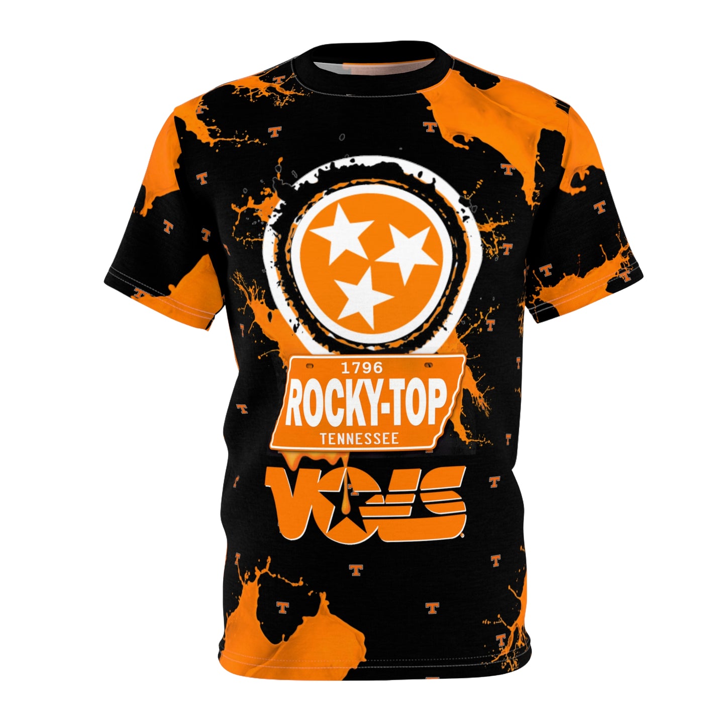 TN VOLS - WE BLEED ORANGE- TN Stars/Rocky Top/Vols - Unisex T-shirt - (BLK)