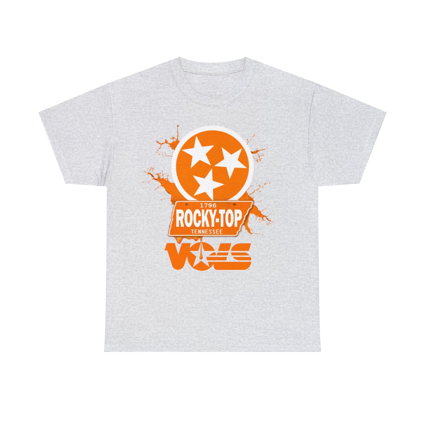 TN VOLS - WBO - TN Stars/Rocky Top/Vols T-SHIRT (Front Print Only)