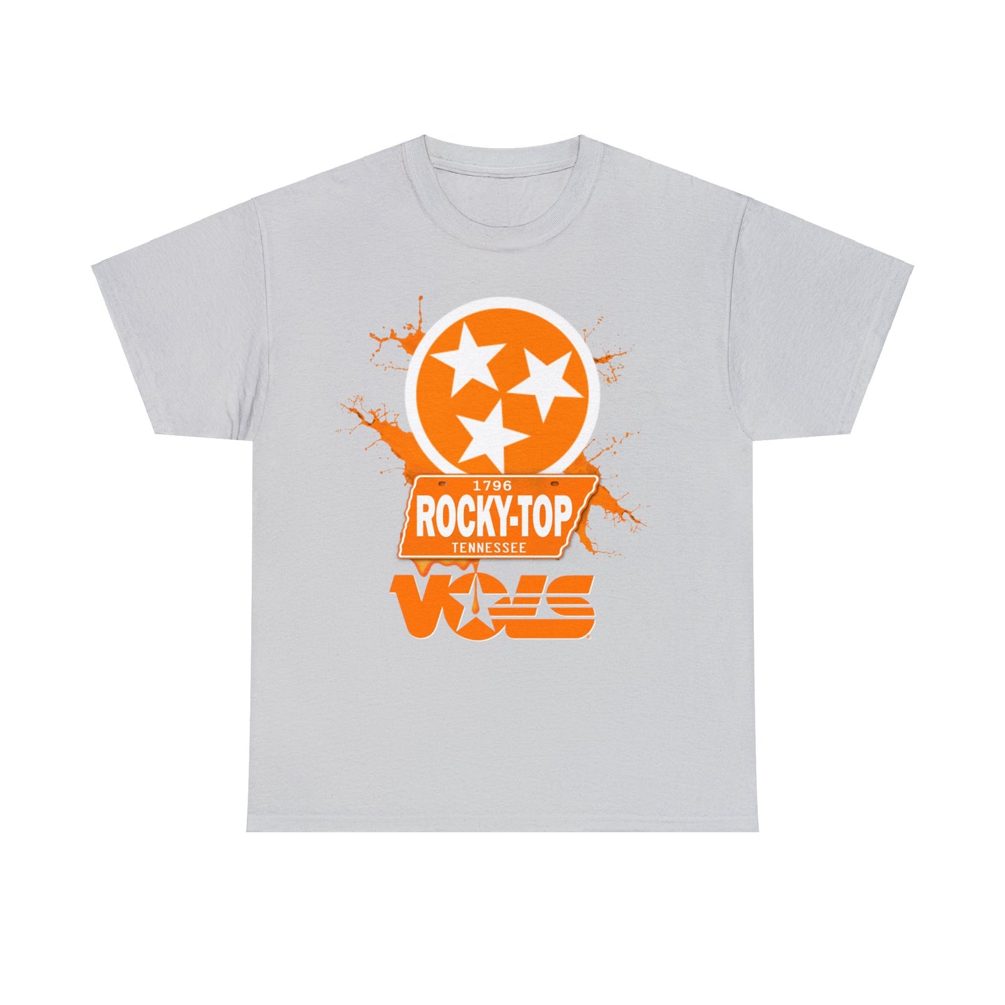 TN VOLS - WBO - TN Stars/Rocky Top/Vols T-SHIRT (Front Print Only)