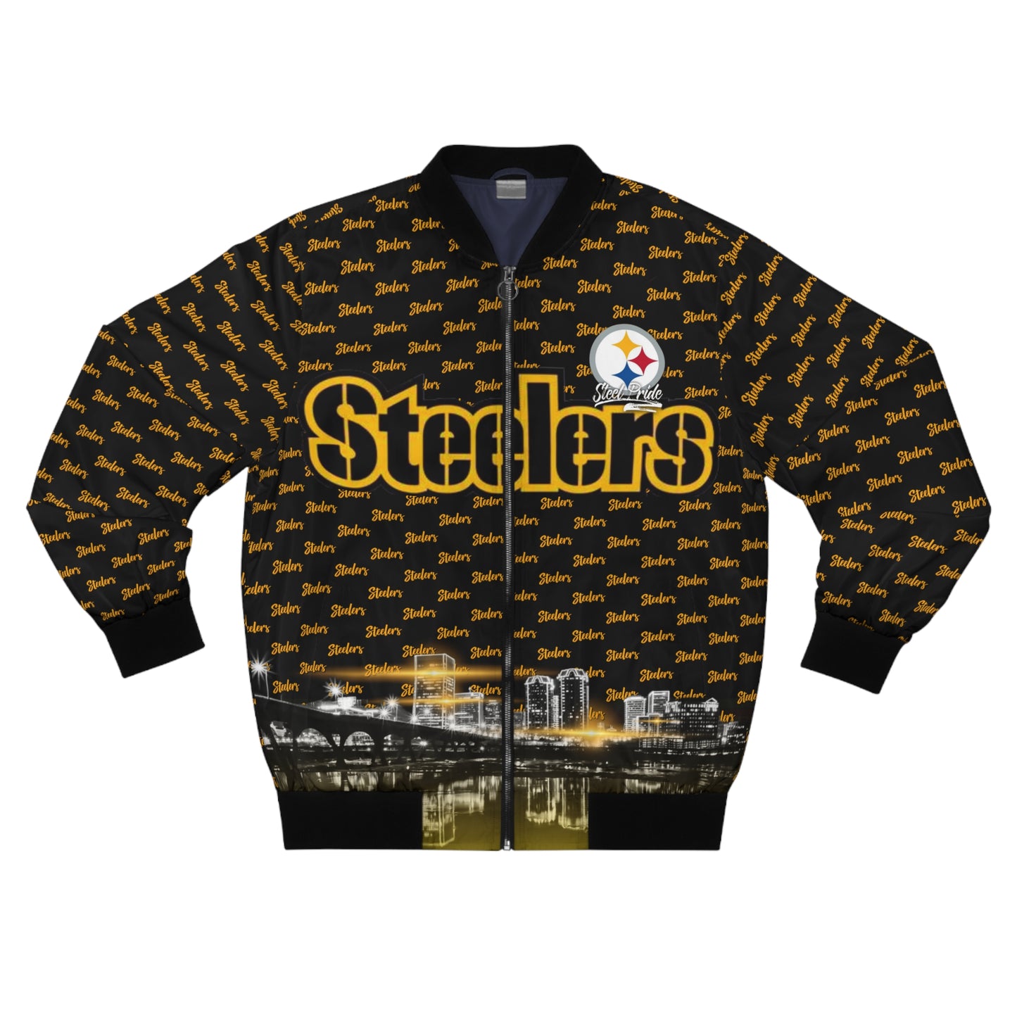 Steel Pride Collection - Steel City / Steeler Print - Black