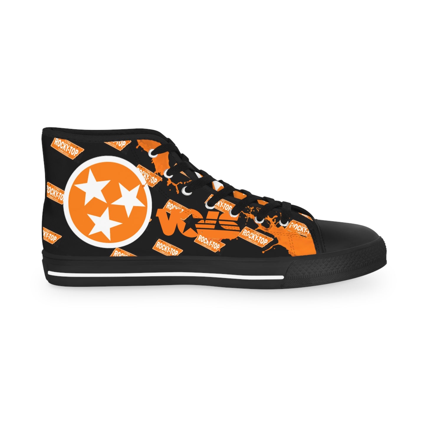 TN VOLS - WBO - Mens Black High Top Sneakers