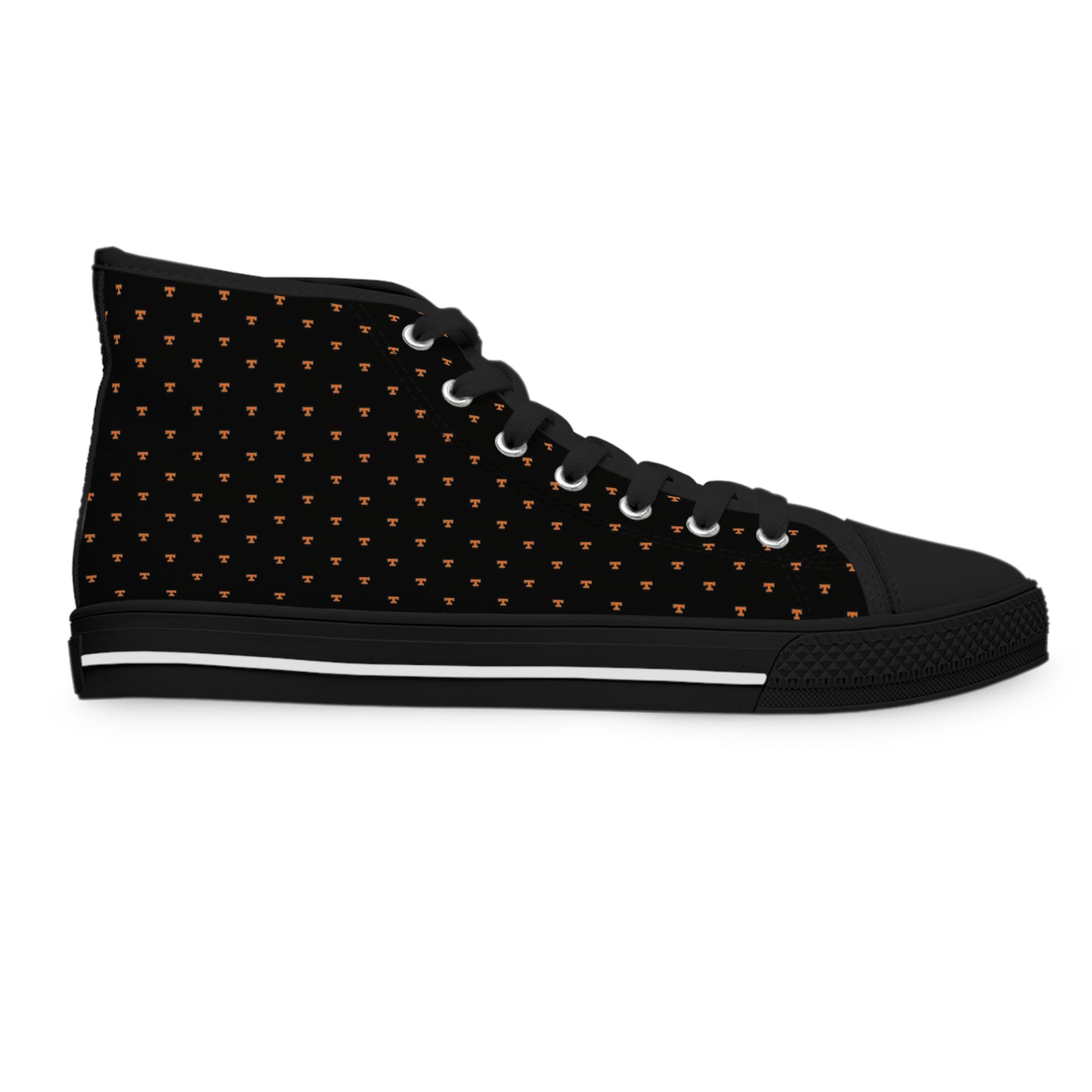 TN VOLS - WBO - "T" Letter -  Women's Shoes - BLK