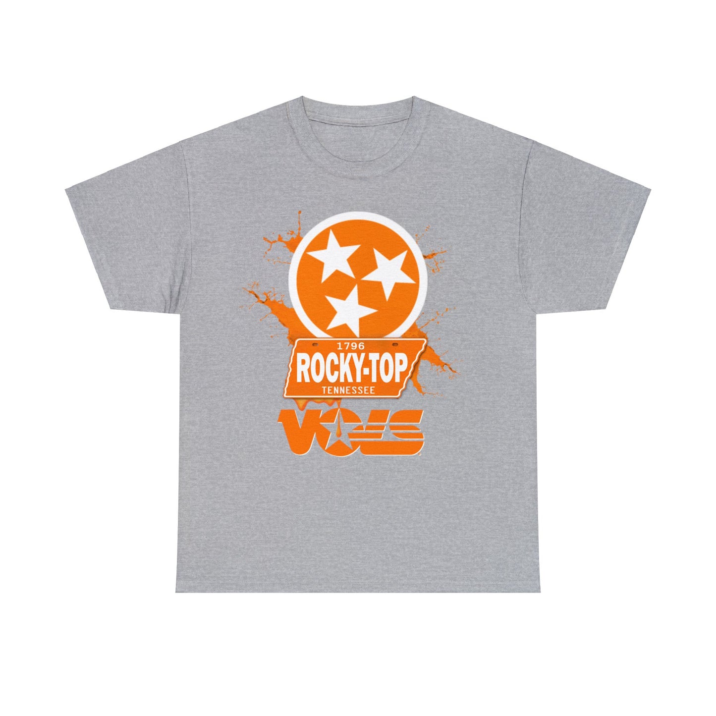 TN VOLS - WBO - TN Stars/Rocky Top/Vols T-SHIRT (Front Print Only)