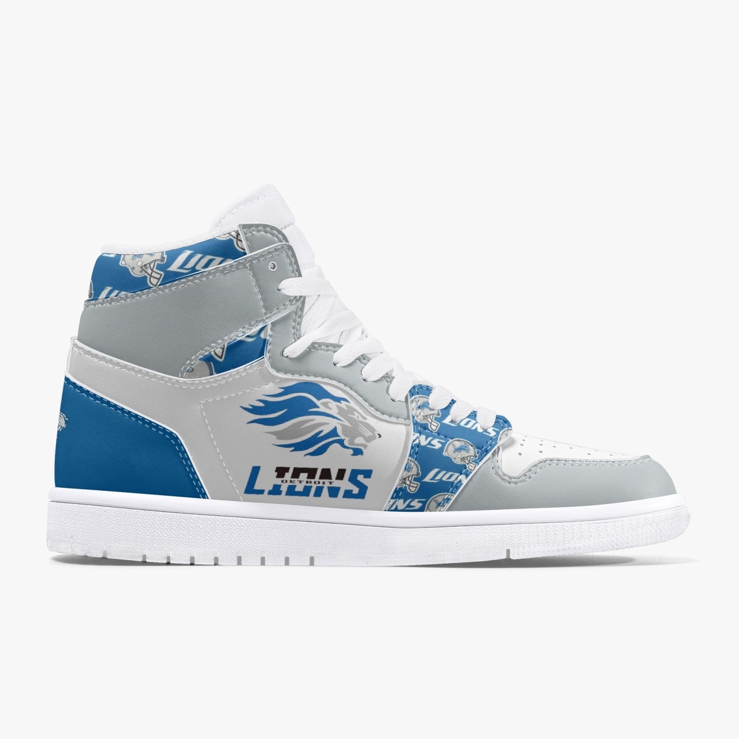 NFL Playoff Collection - Detroit Lions - Leather Sneakers