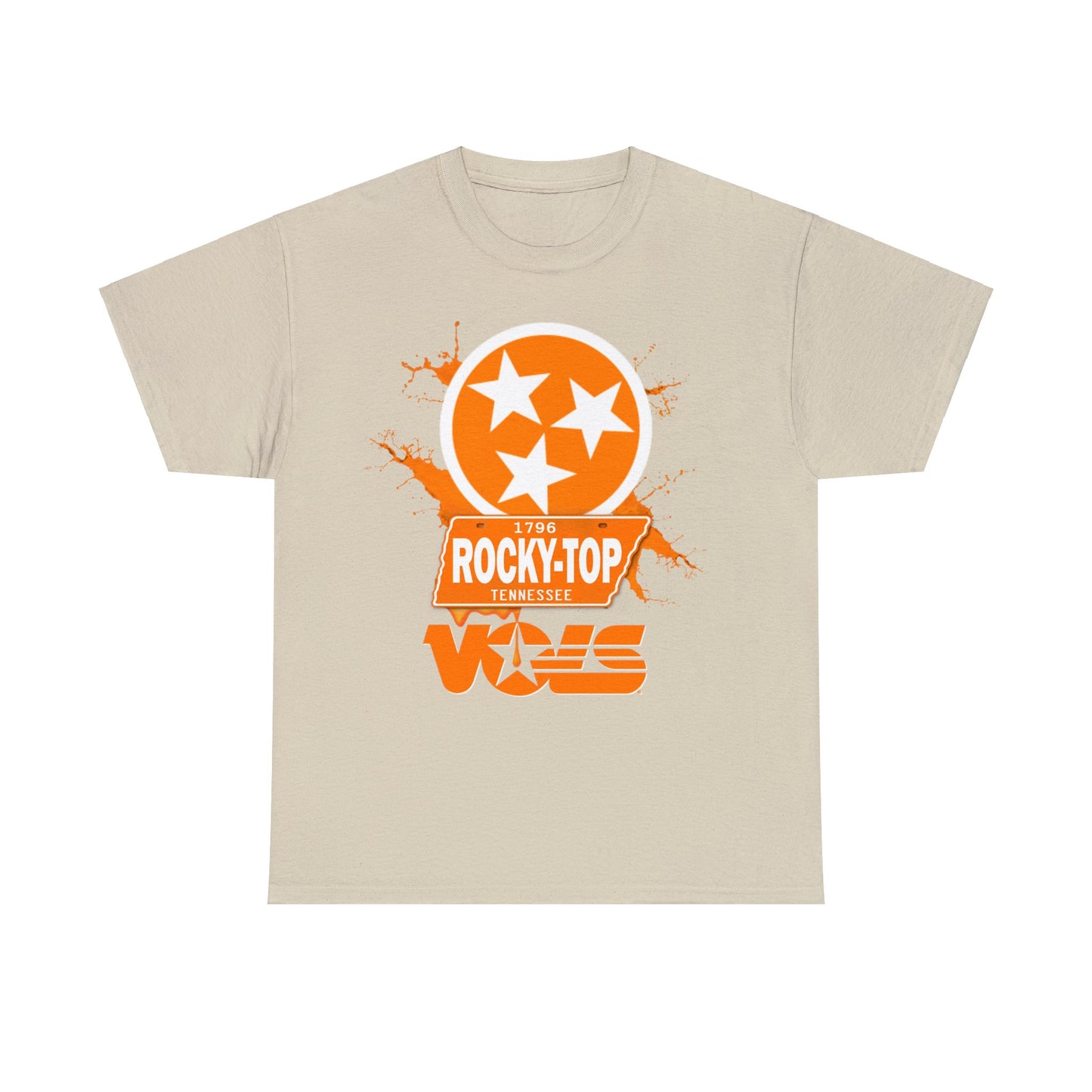 TN VOLS - WBO - TN Stars/Rocky Top/Vols T-SHIRT (Front Print Only)