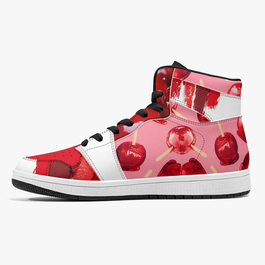 Candy Apples - High-Top Leather Sneakers