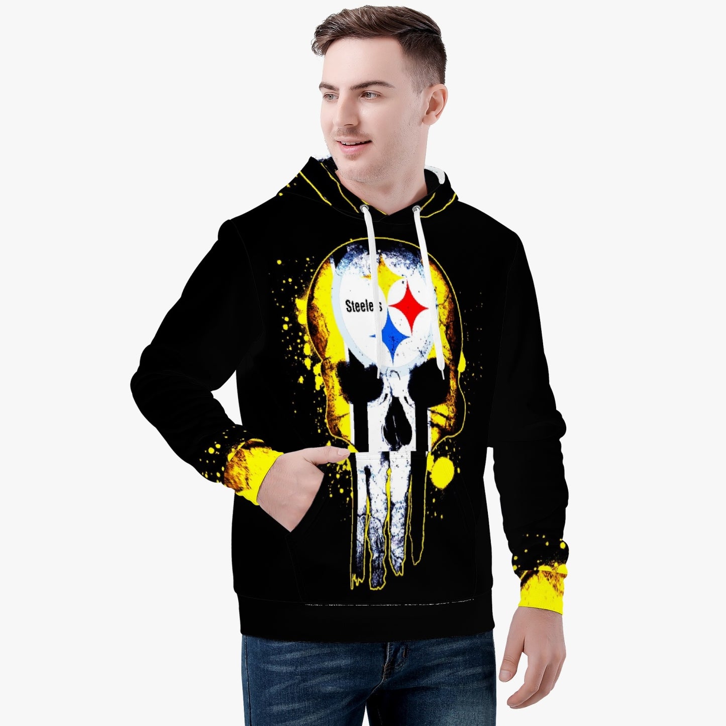 Steel Pride Collection - Pittsburg Steelers Skull Drip - Trending Hoodie