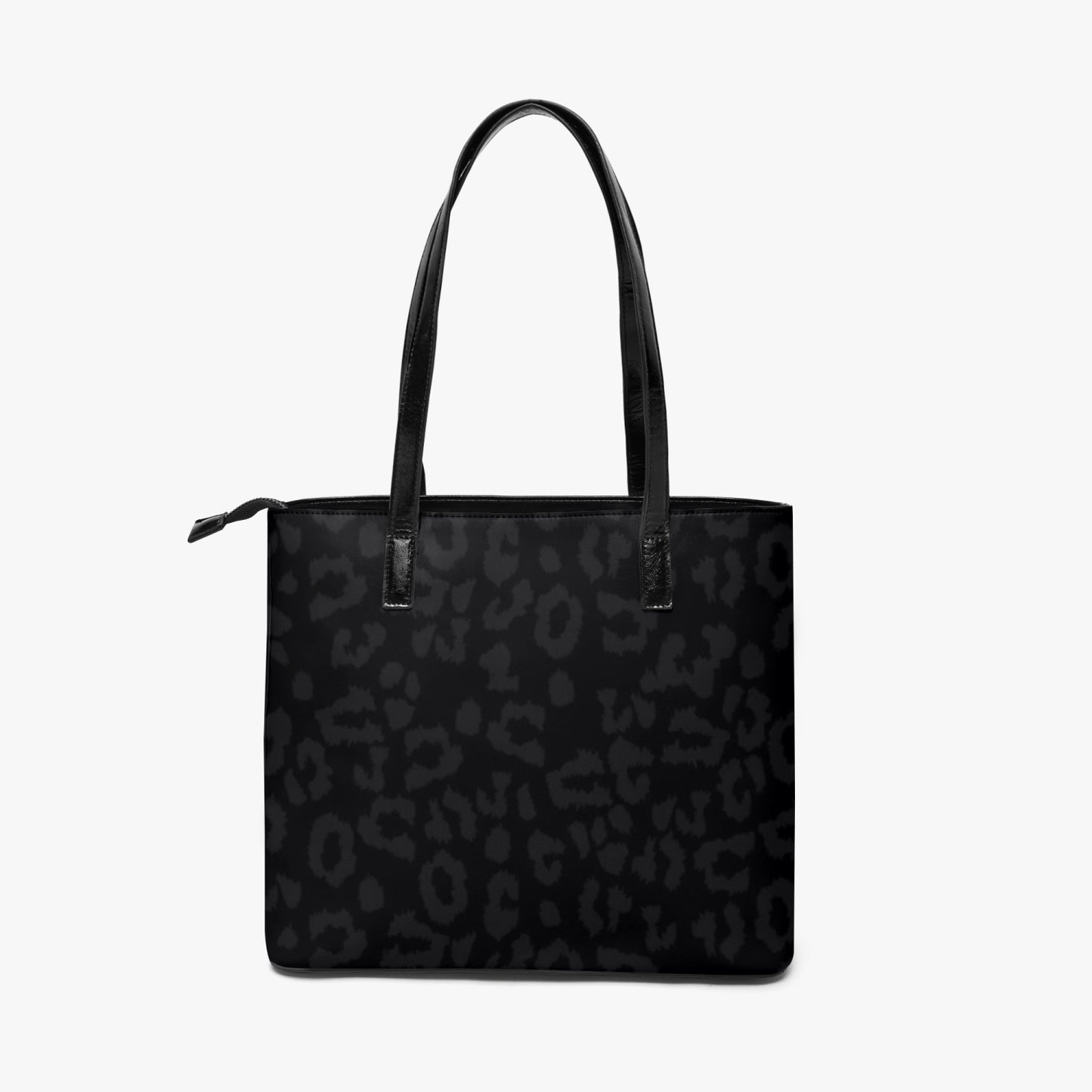 SPORTY MOB WIFE - Dark Leopard print - Black Tote Bag