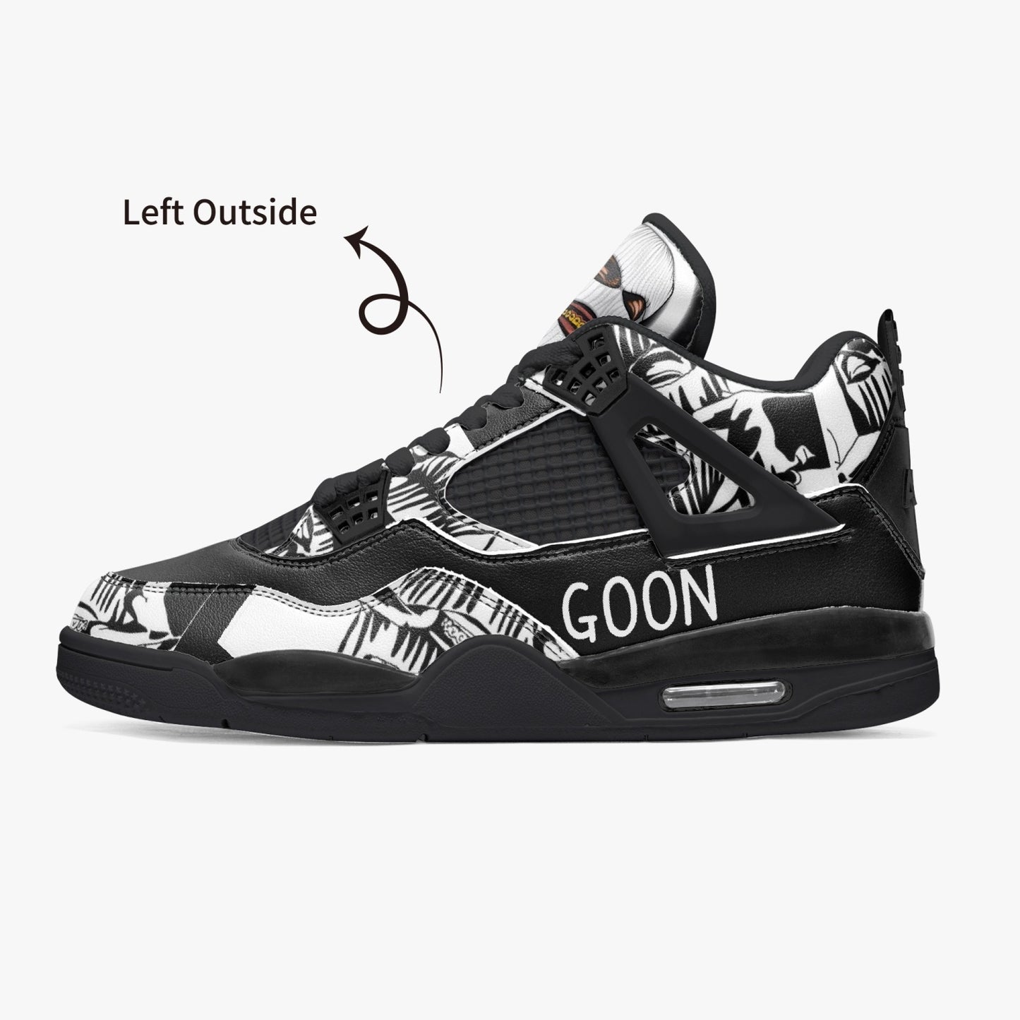 Goon Life -  Basketball Sneakers -Black Sole