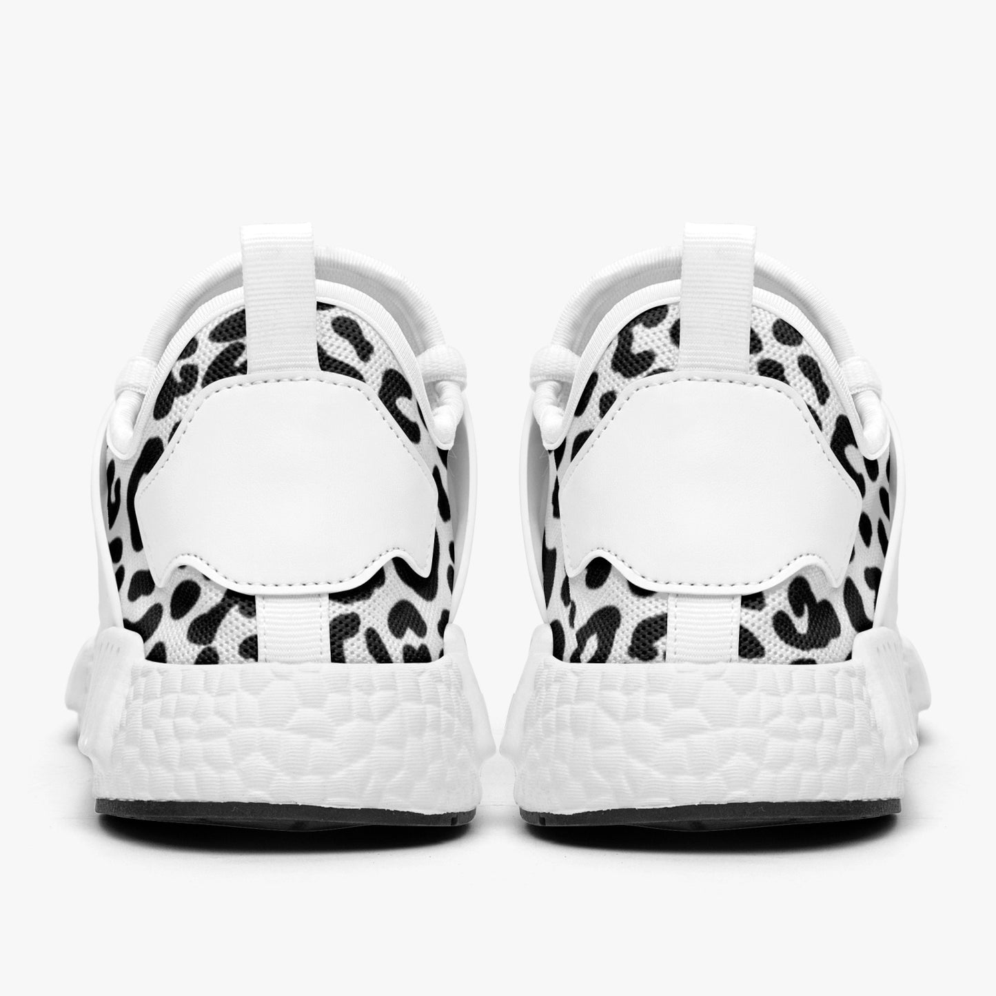 SPORTY MOB WIFE - Blk/Wht Lightweight Athletic Sneakers