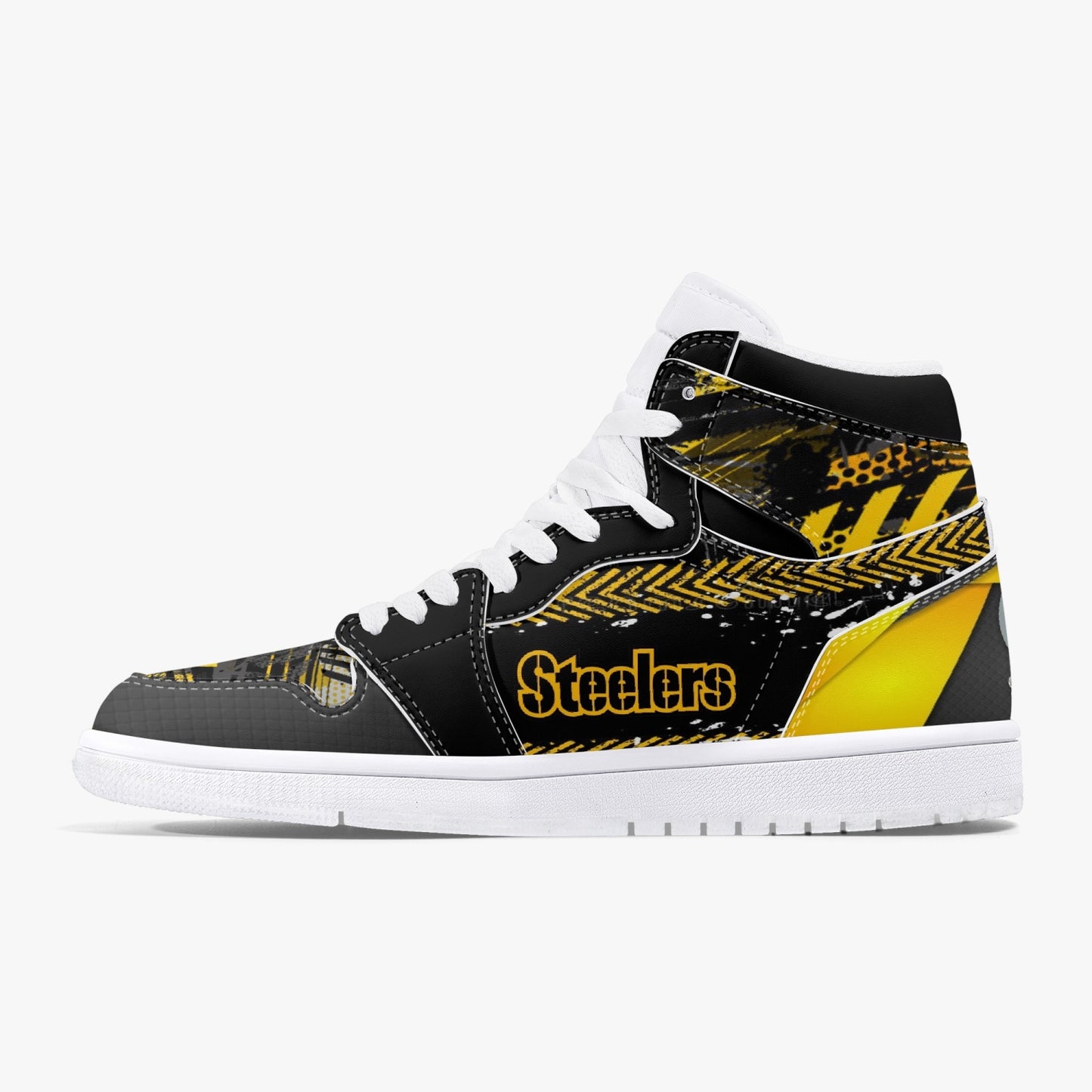 Steel Pride Collection - High-Top Leather Sneakers