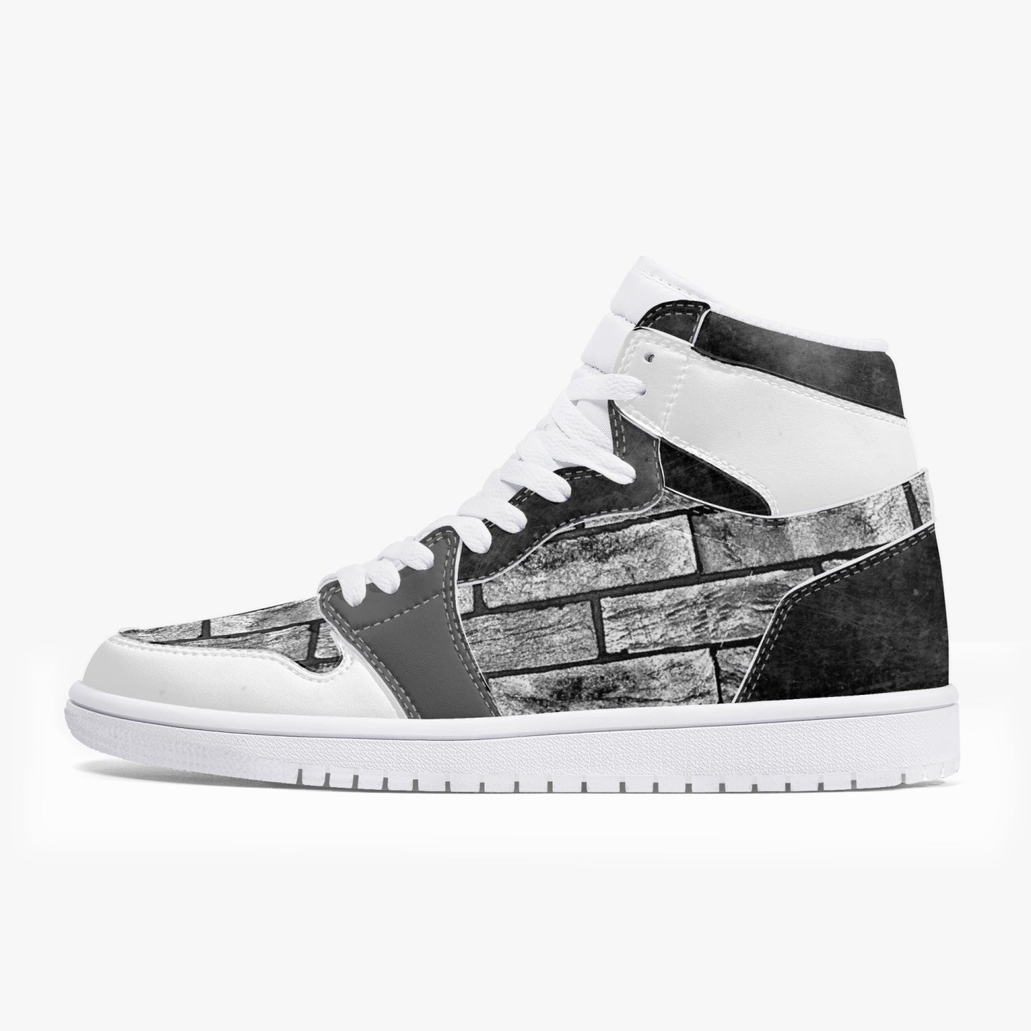 The Bricks - High-Top Leather Sneakers