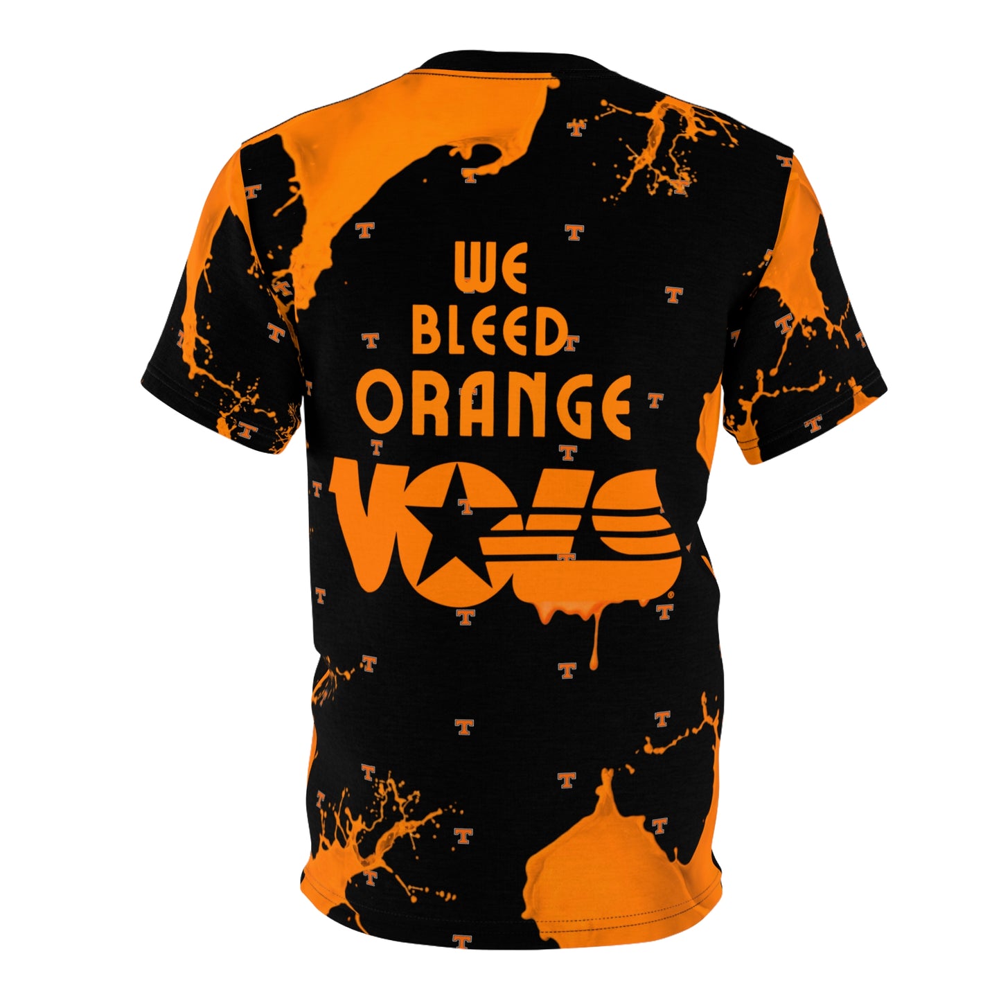 TN VOLS - WBO - Black T-shirt - Rocky Top - (Orange Bleed Shirt)