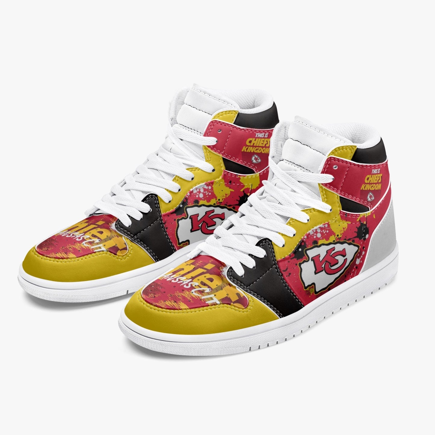 NFL Playoff Collection - Kansas City Chiefs - Epic - Trending Leather Sneakers