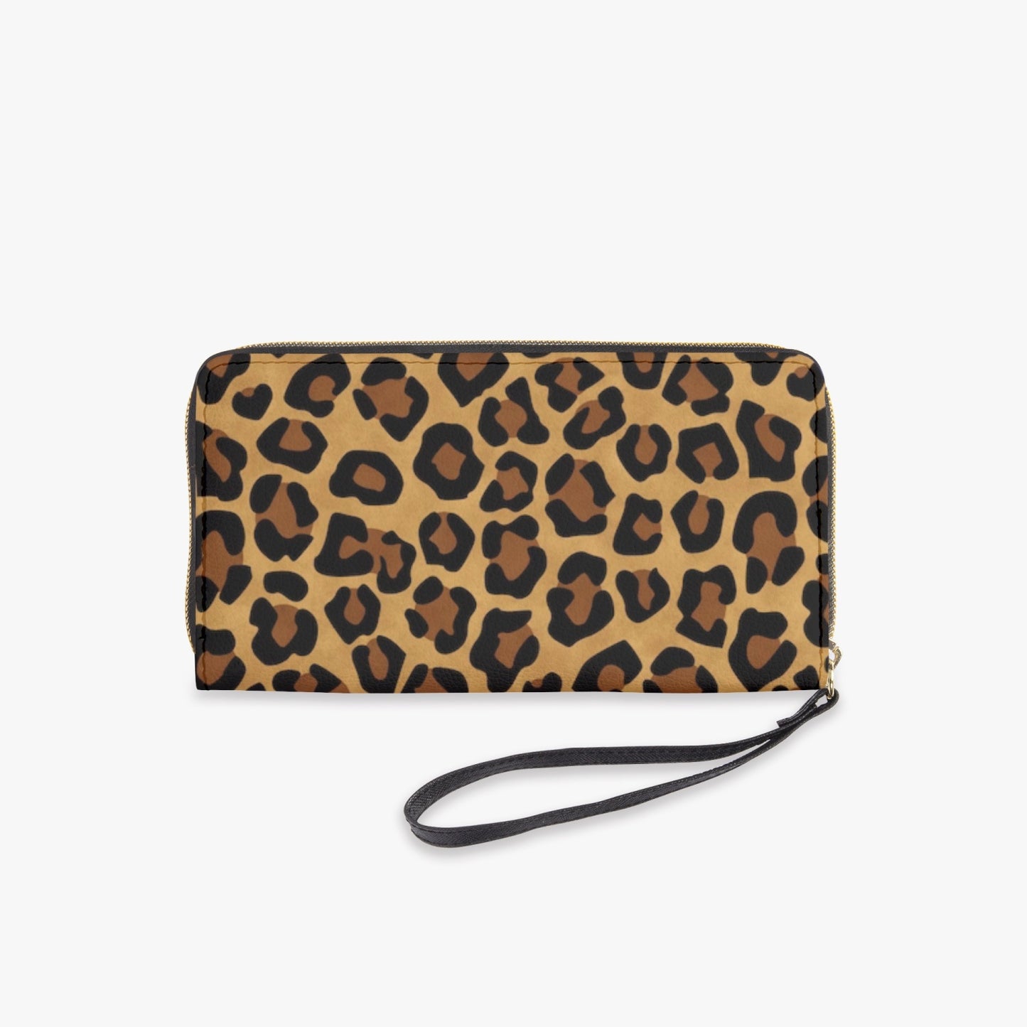 SPORTY MOB WIFE - Light Leopard Print - Leather Wristlet Clutch Wallet