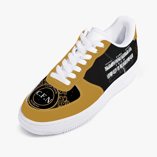 CFN - Came From Nothing - Low-Top Leather Sports Sneakers