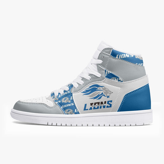 NFL Playoff Collection - Detroit Lions - Leather Sneakers