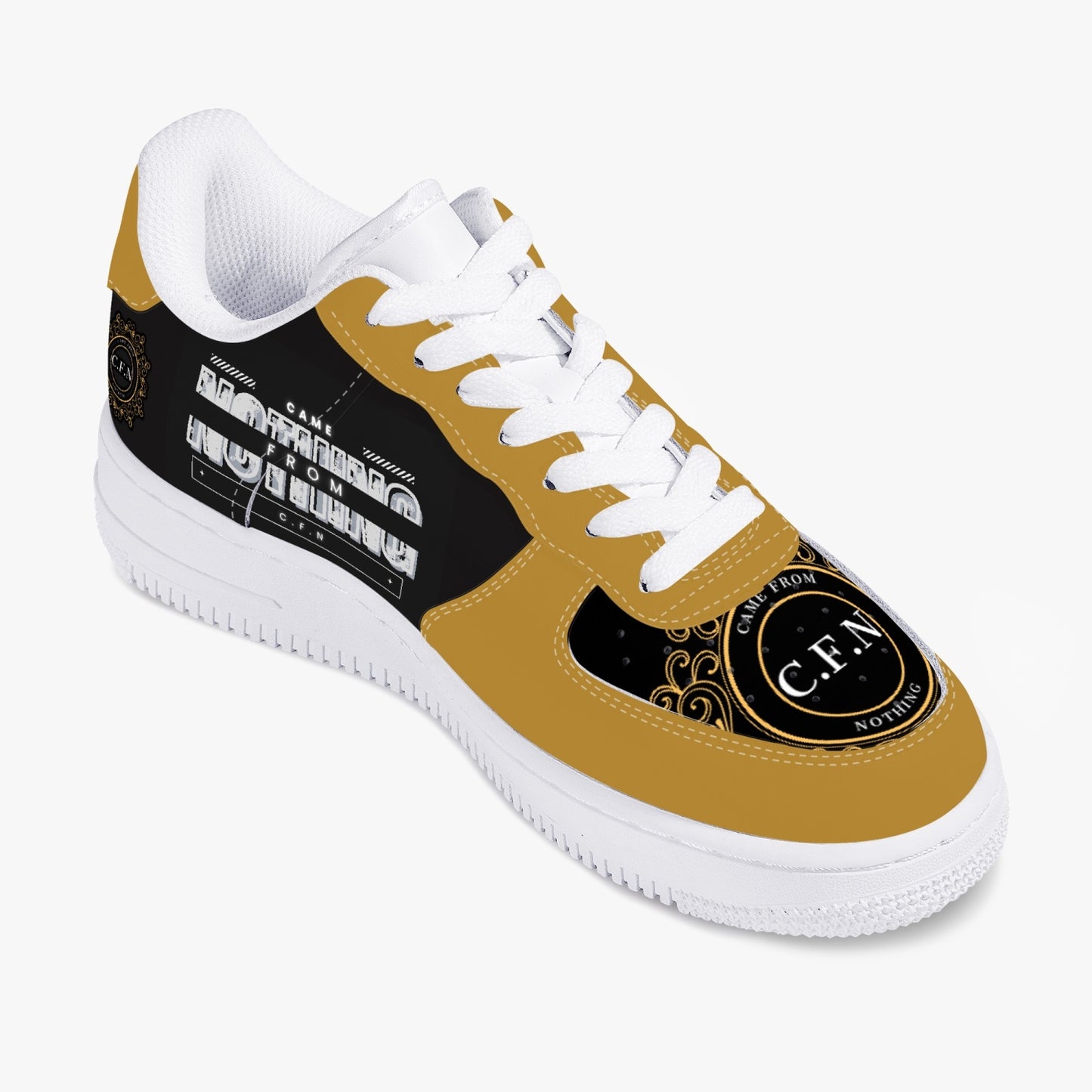 CFN - Came From Nothing - Low-Top Leather Sports Sneakers