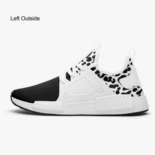 SPORTY MOB WIFE - Blk/Wht Lightweight Athletic Sneakers