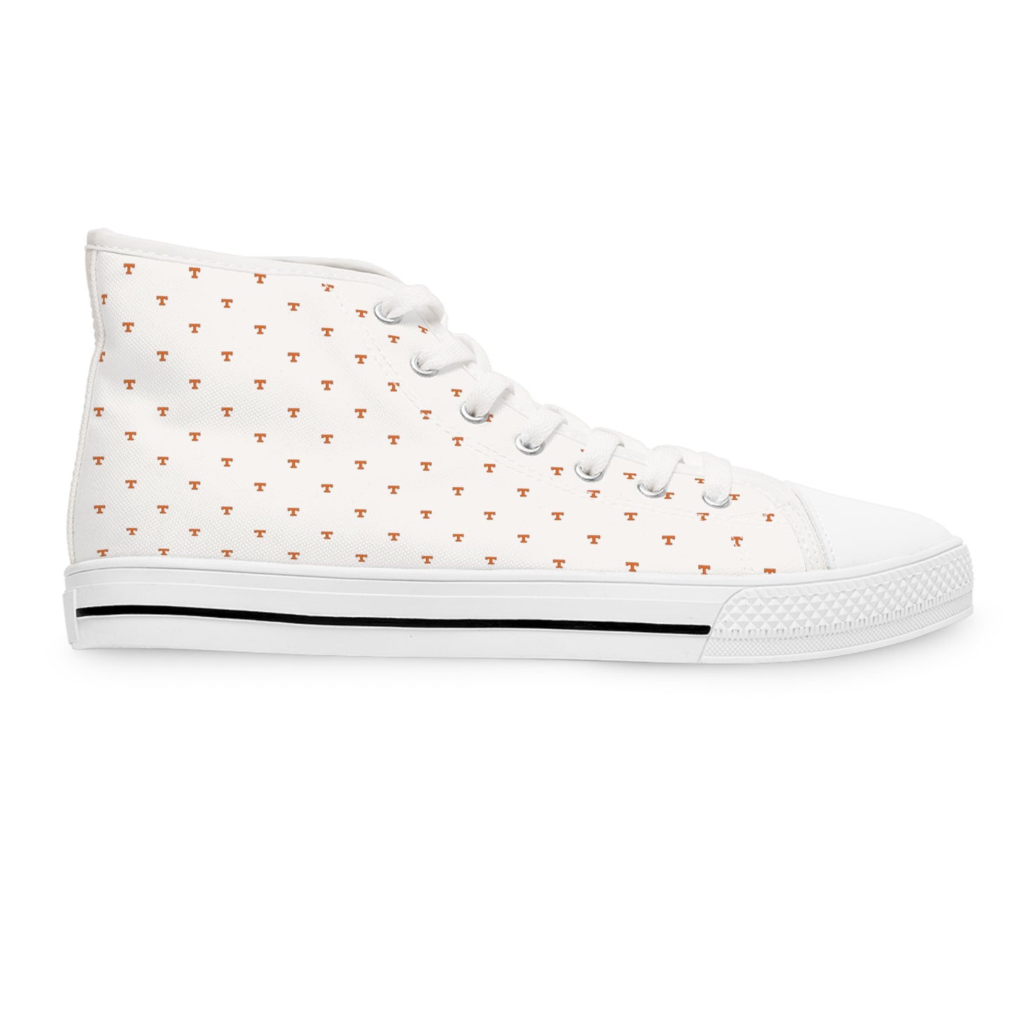 TN VOLS - We Bleed Orange - "T" letter -  Women's Shoes - WHT