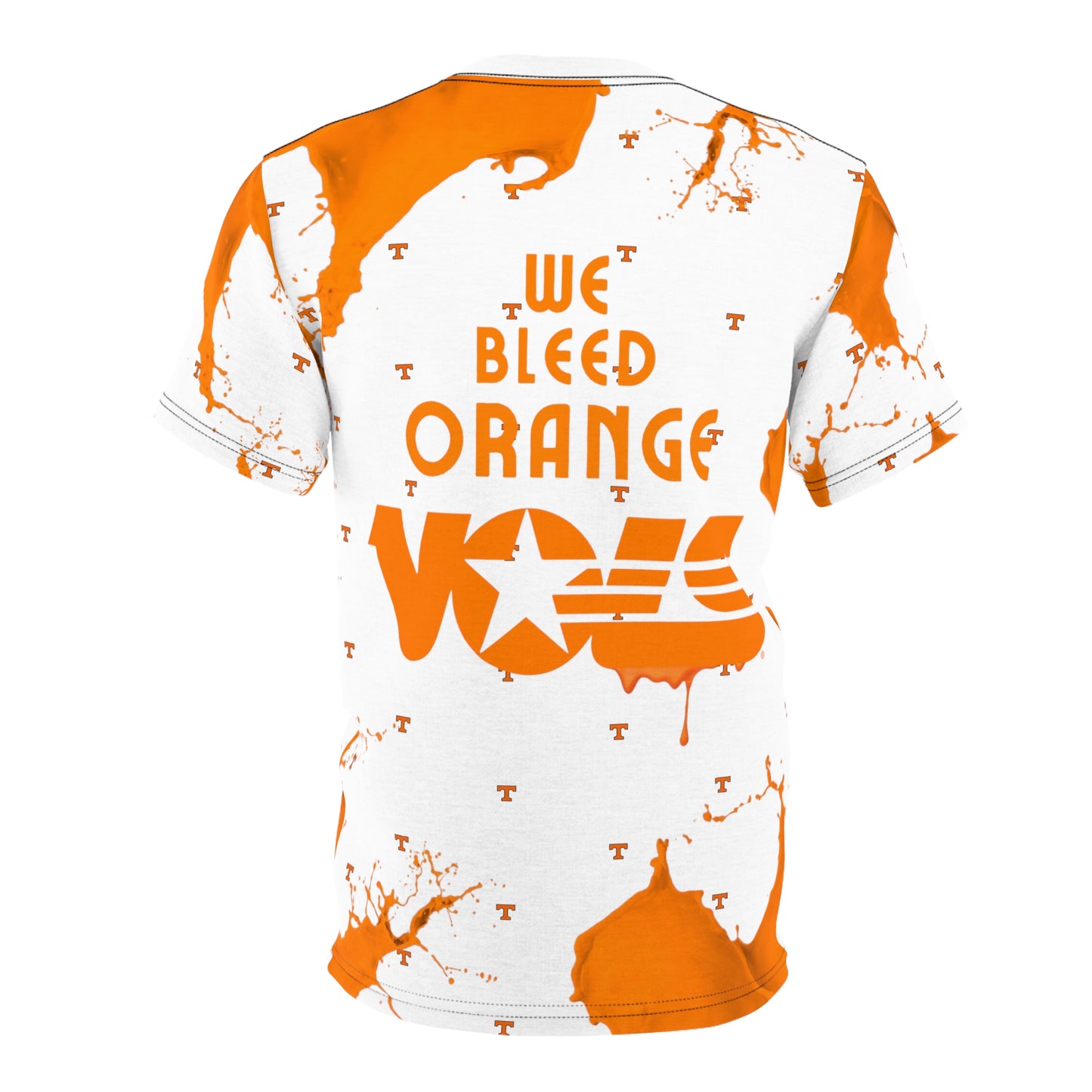 TN VOLS - WBO - Tennessee Silver/Rocky Top/Vols - Full Orange Bleed - WHT T-Shirt