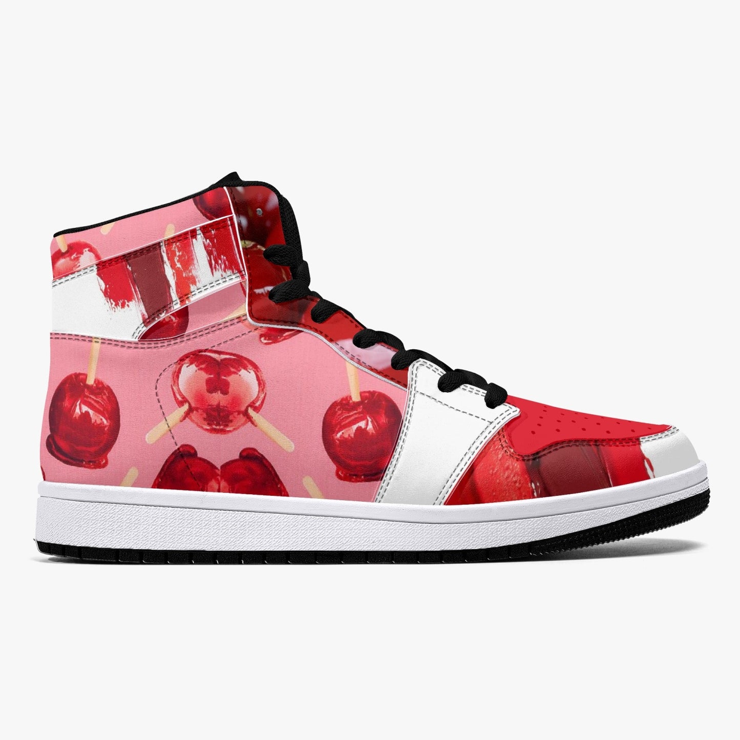 Candy Apples - High-Top Leather Sneakers