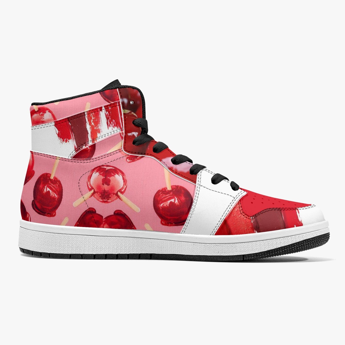 Candy Apples - High-Top Leather Sneakers