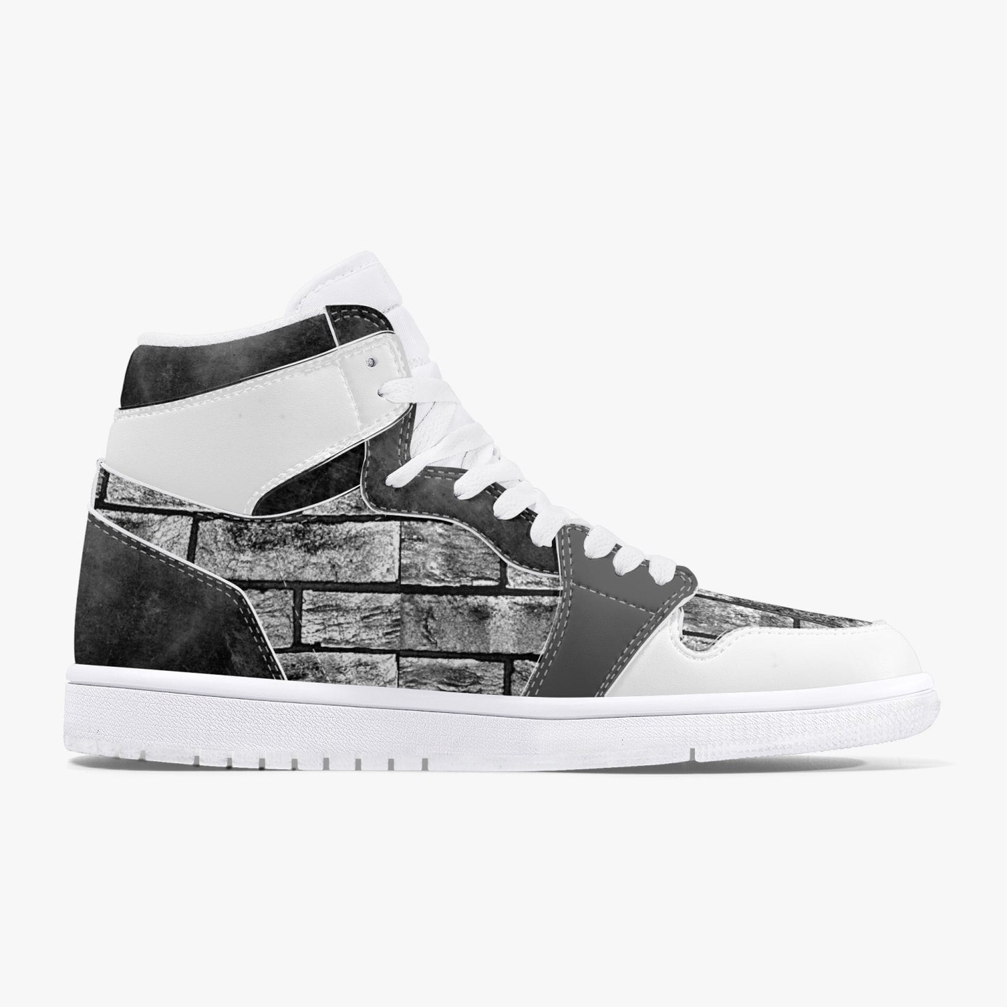 The Bricks - High-Top Leather Sneakers