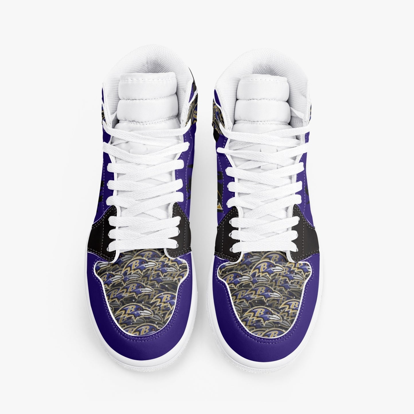 NFL Playoff Collection - Baltimore Ravens - Flock -  Leather Sneakers