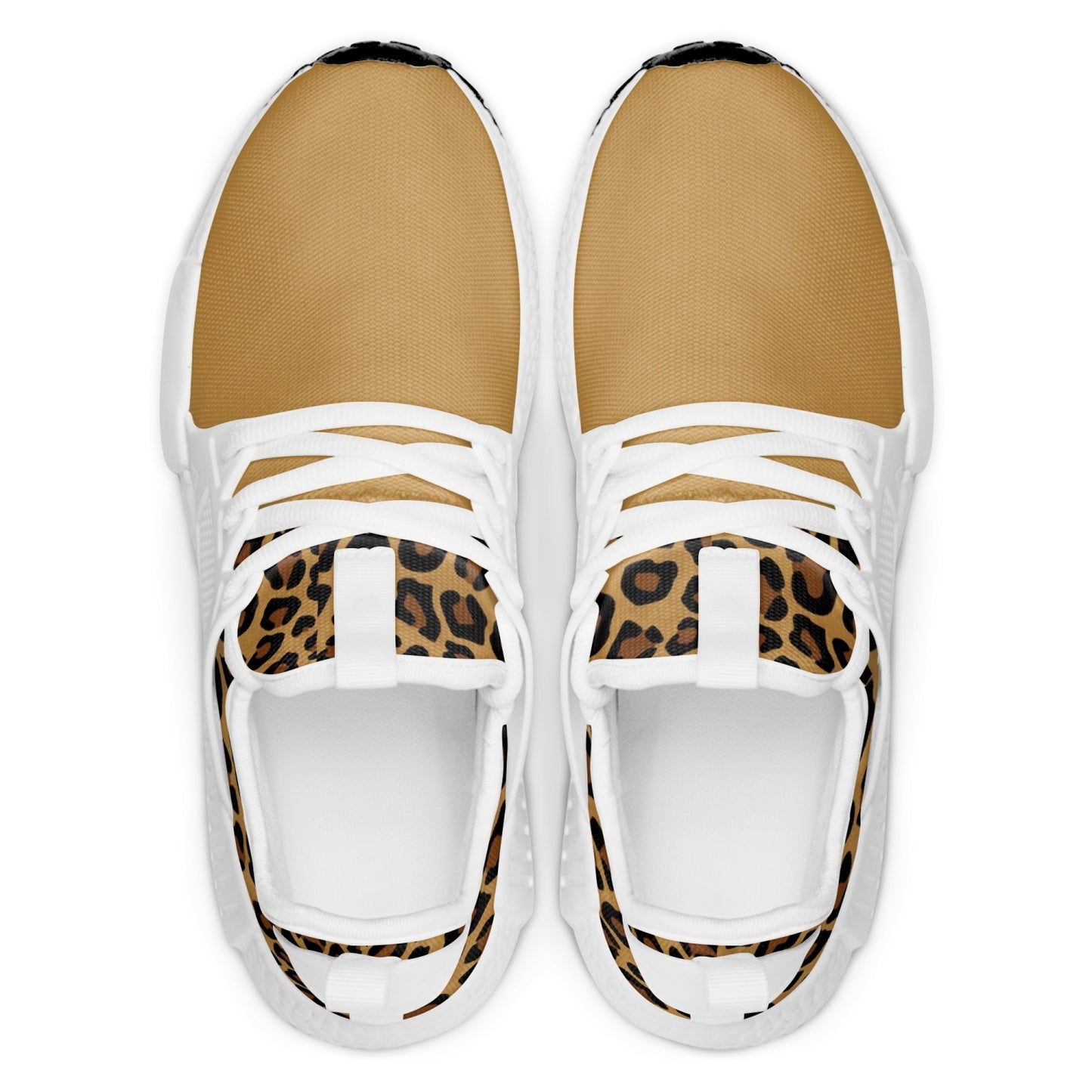 SPORTY MOB WIFE - Beige Lightweight Athletic Sneakers