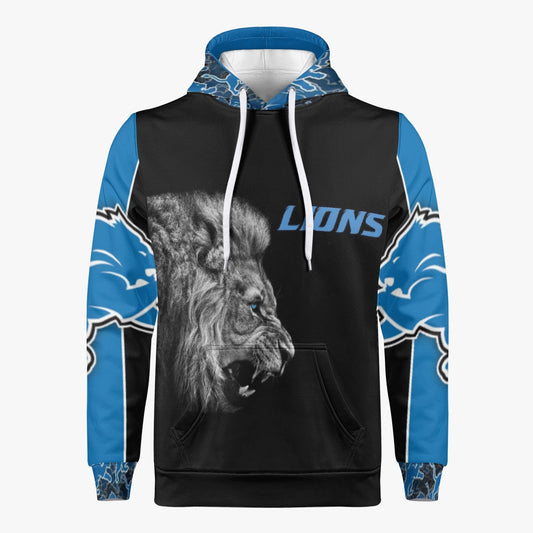 NFL Playoff Collection - Detroit Lions - Black Trending Hoodie