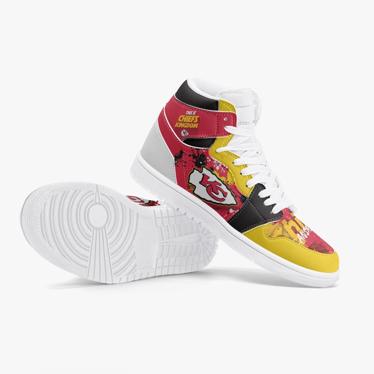 NFL Playoff Collection - Kansas City Chiefs - Epic - Trending Leather Sneakers