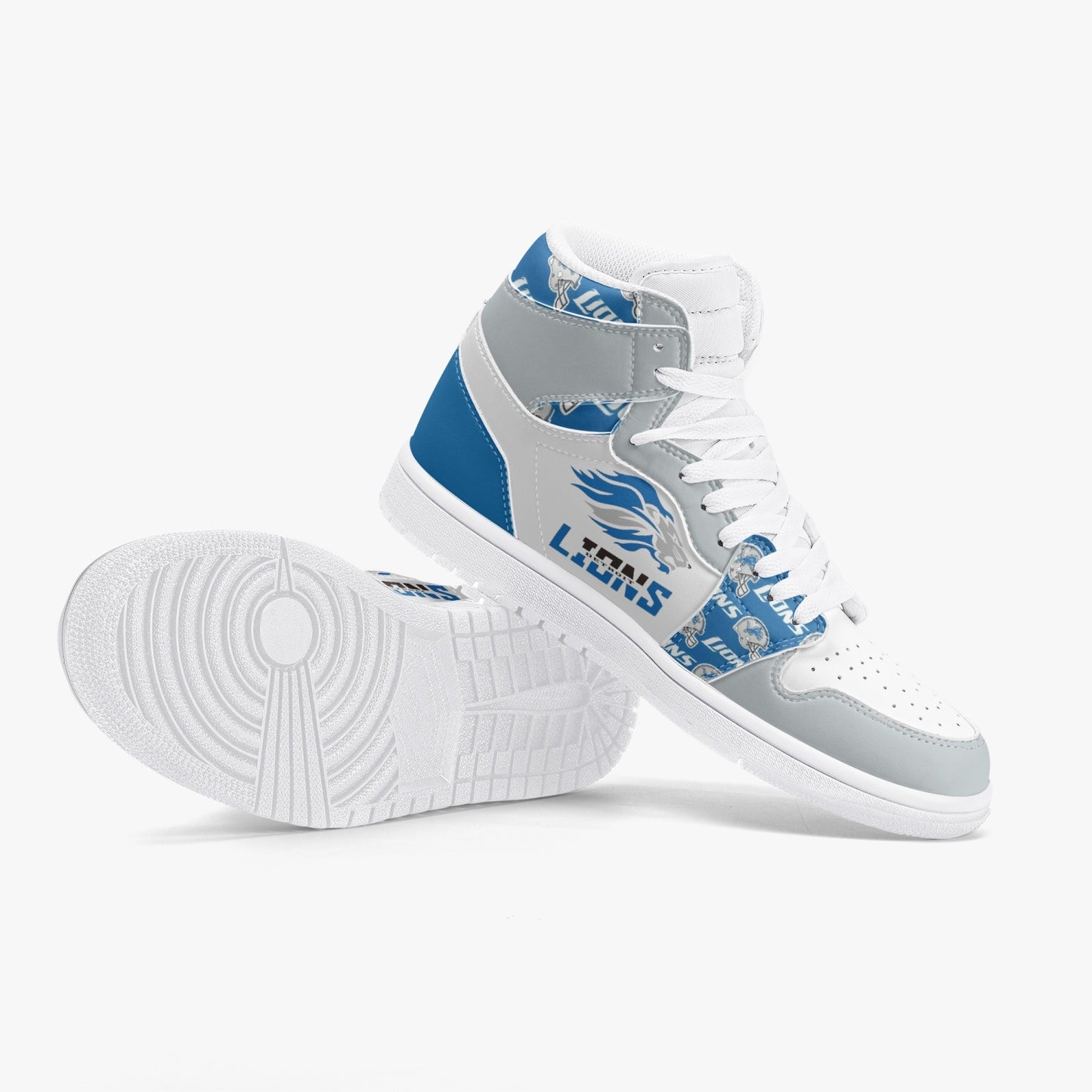 NFL Playoff Collection - Detroit Lions - Leather Sneakers