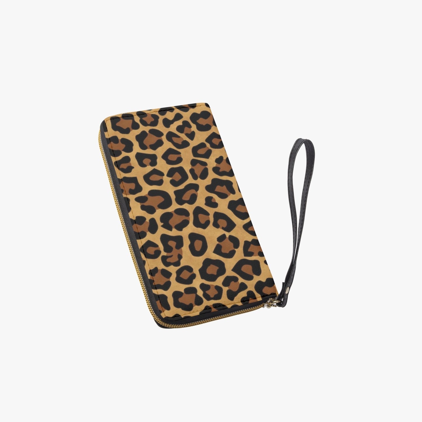 SPORTY MOB WIFE - Light Leopard Print - Leather Wristlet Clutch Wallet