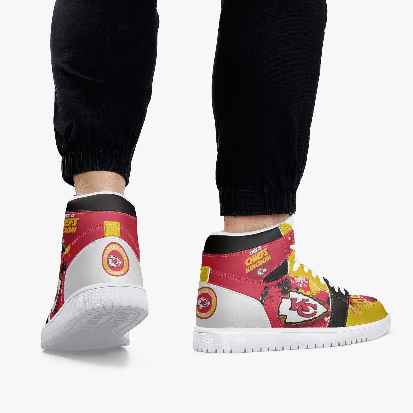 NFL Playoff Collection - Kansas City Chiefs - Epic - Trending Leather Sneakers