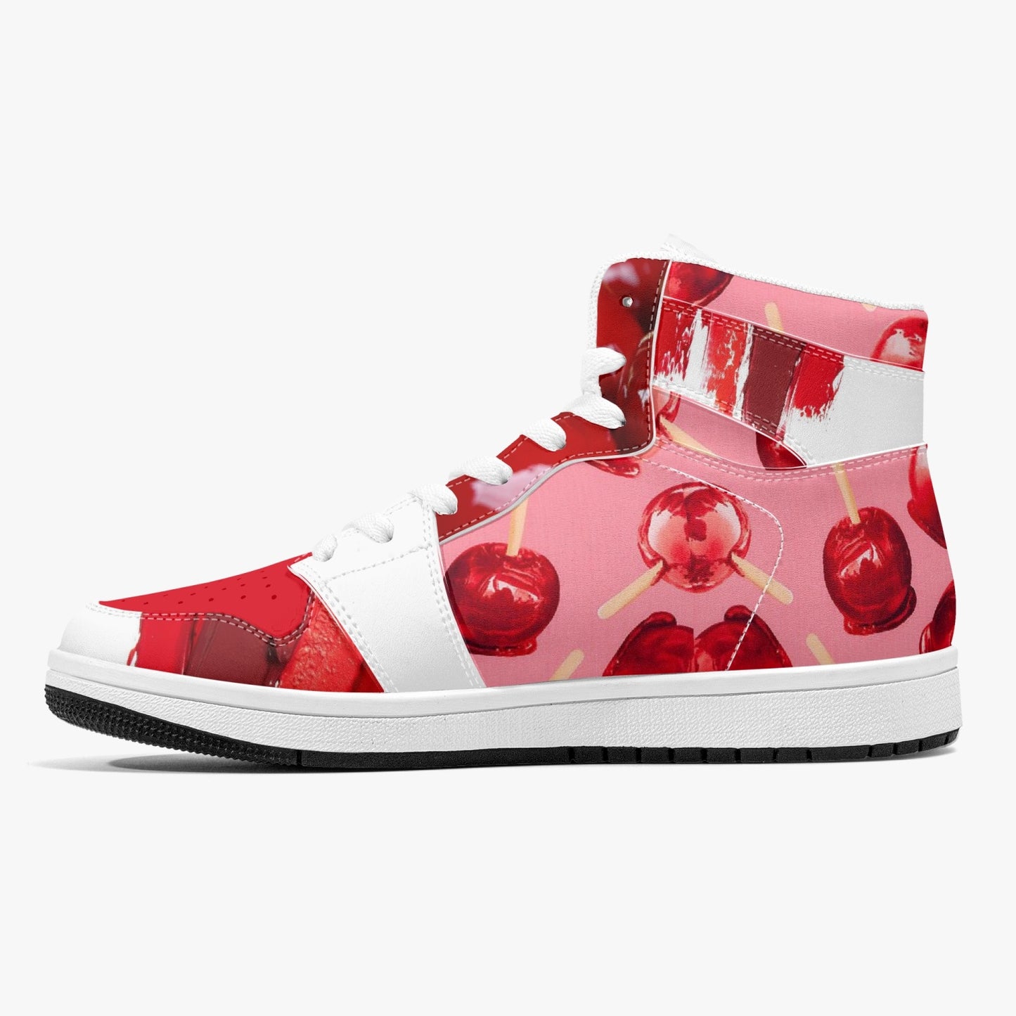 Candy Apples - High-Top Leather Sneakers