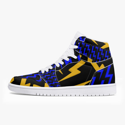 Boltz Blue High Top Sneakers - White Bottom