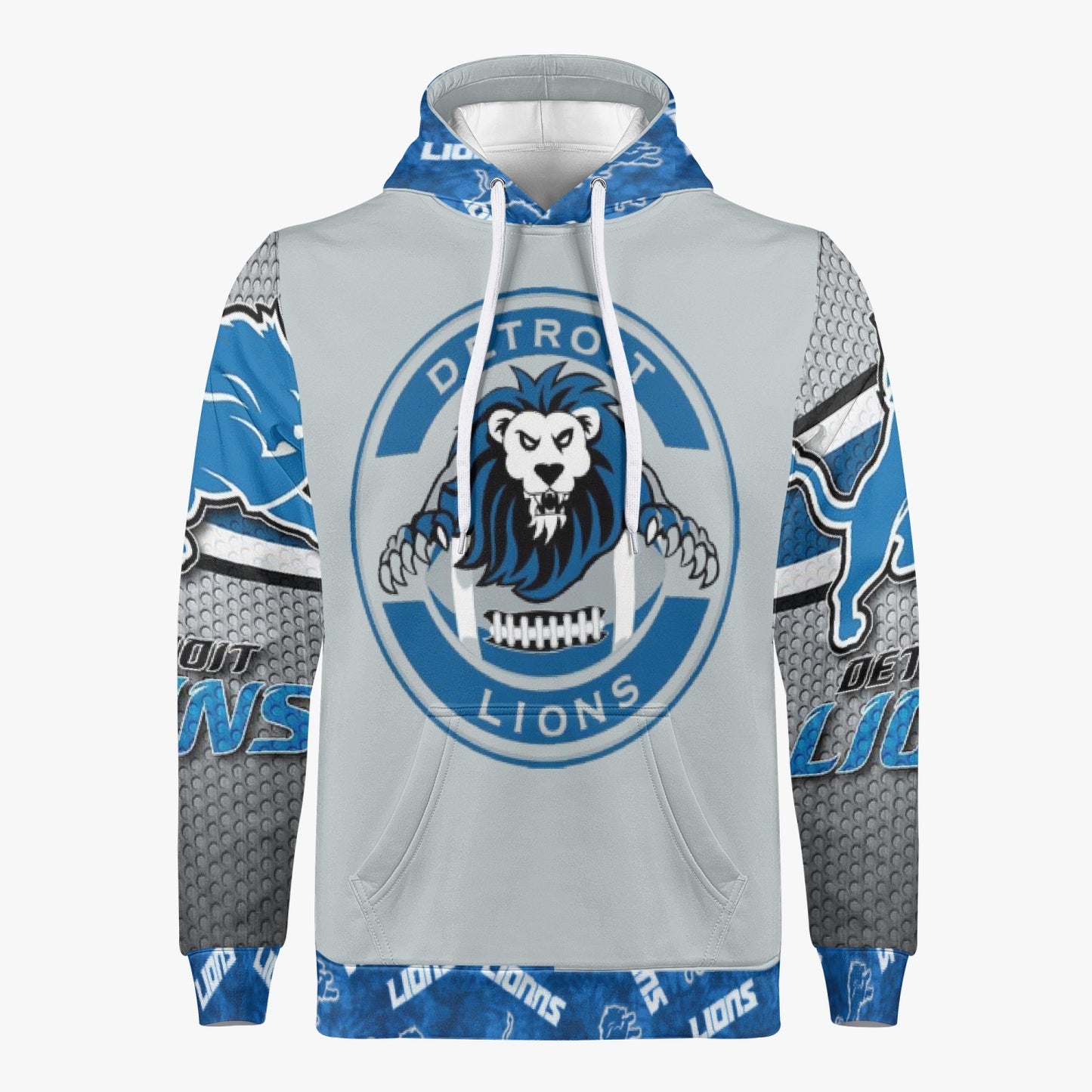 NFL Playoff Collection - Detroit Lions - Grey Trending Hoodie